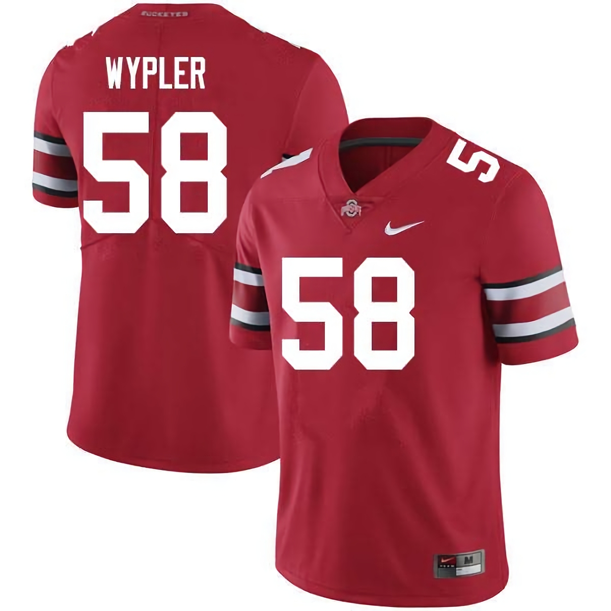 Luke Wypler Ohio State Buckeyes Men's NCAA #58 Nike Scarlet College Stitched Football Jersey LFL6556XL